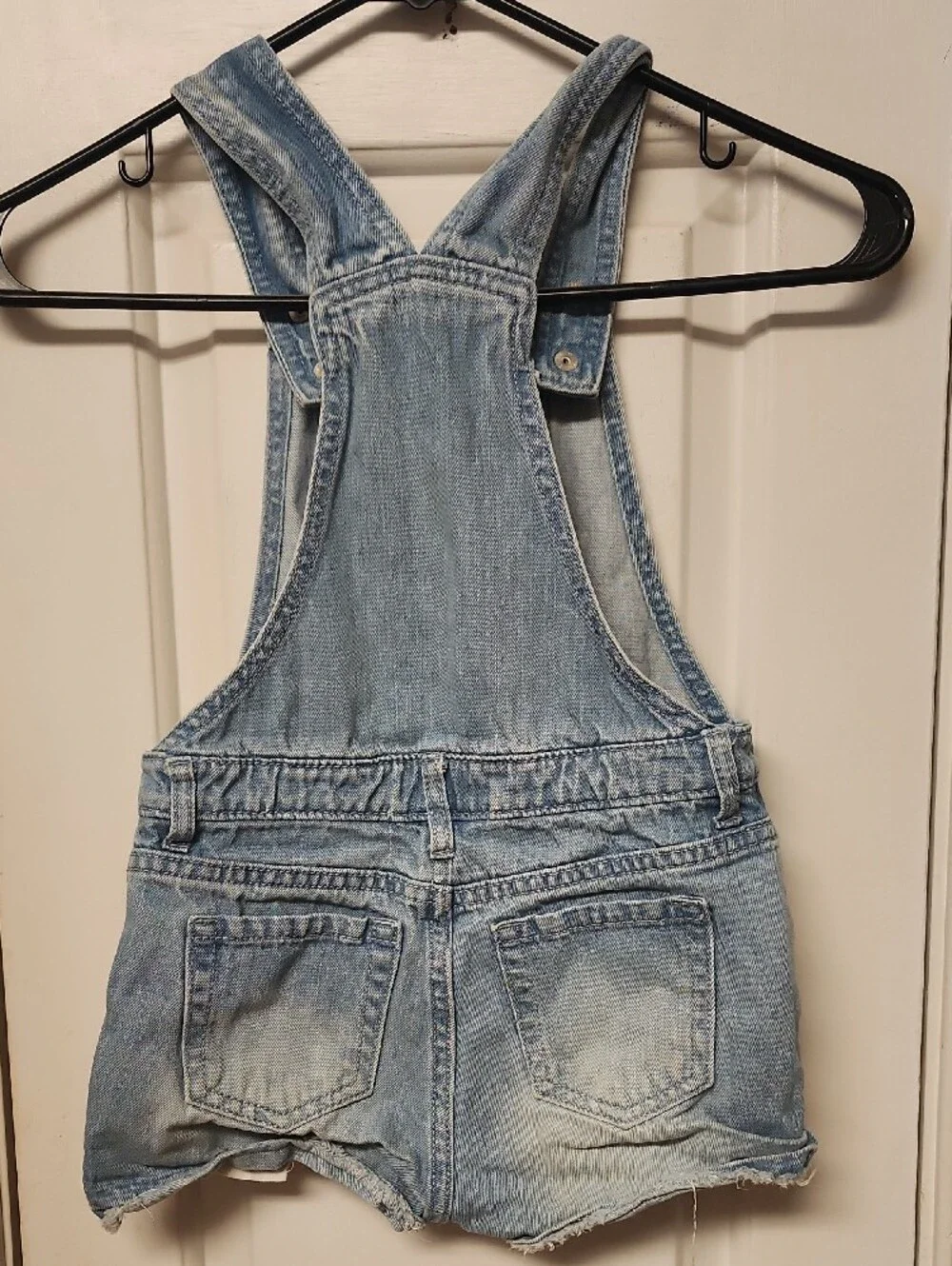The Children's Place Light Wash Denim Shortalls